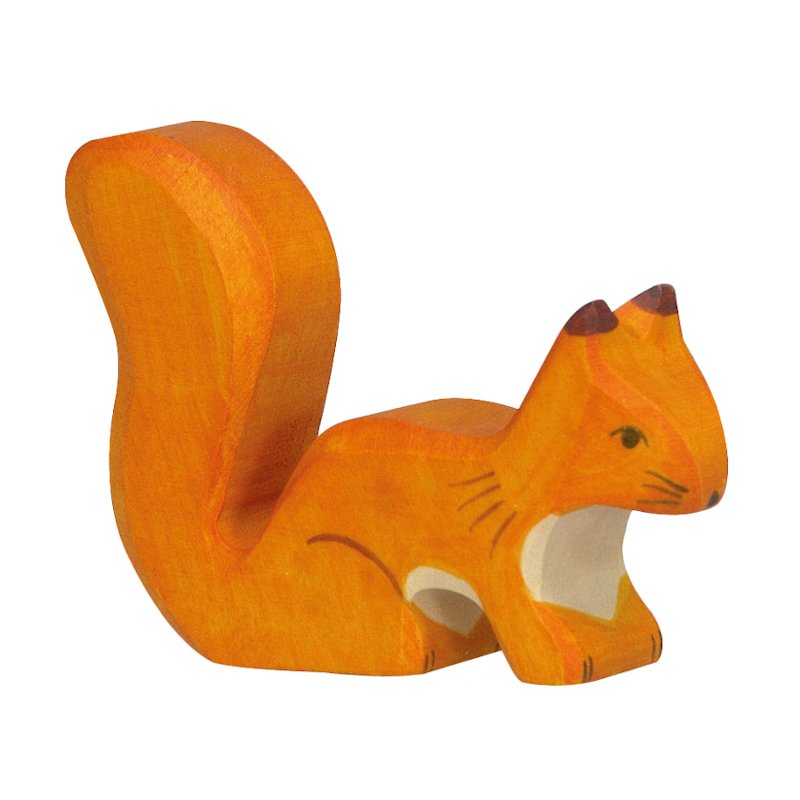 Holztiger Eichhörnchen (stehend orange)